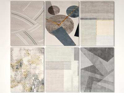 现代地毯3D模型下载